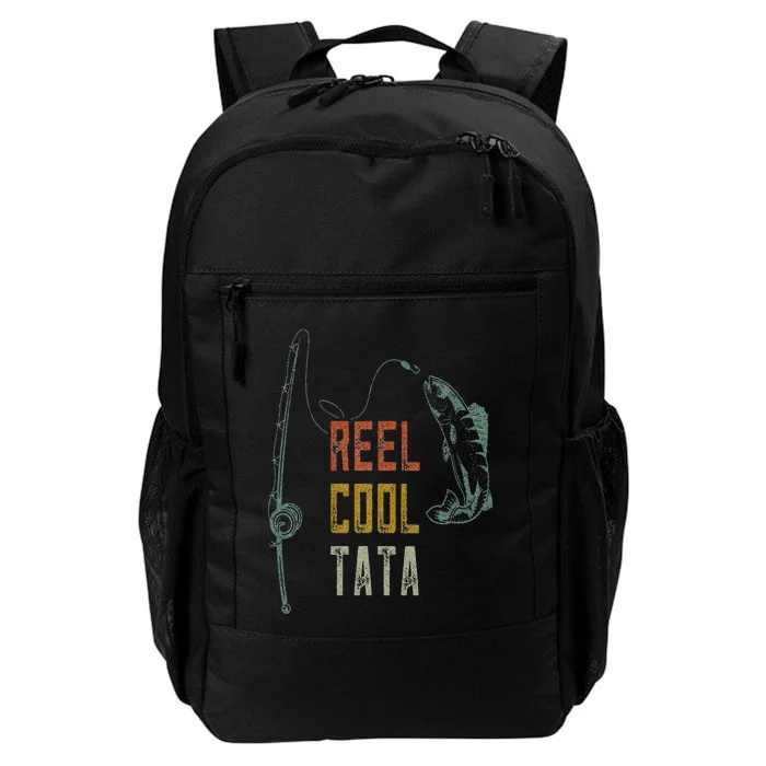 Reel Cool Tata Fishing  Fun Fathers Day Indian Grandpa Daily Commute Backpack