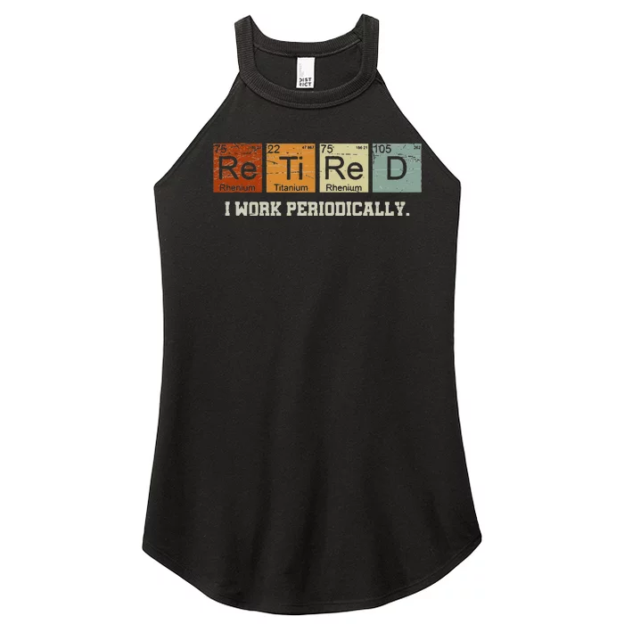 Retired Chemistry Teacher Science Retirement Gift Chemistry Women’s Perfect Tri Rocker Tank