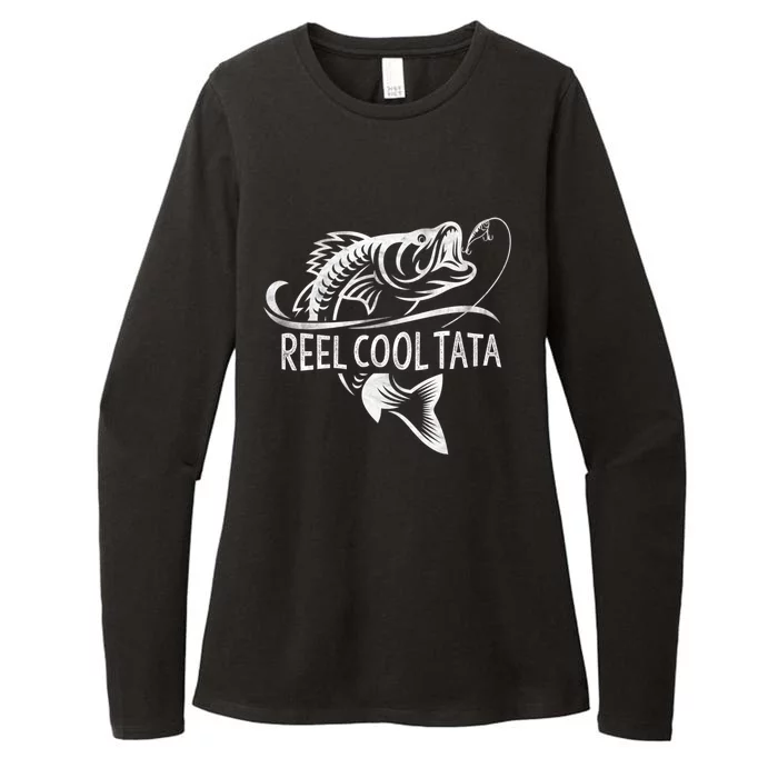 Reel Cool Tata Fishing Funny Gift Tata FatherS Day Cool Gift Womens CVC Long Sleeve Shirt