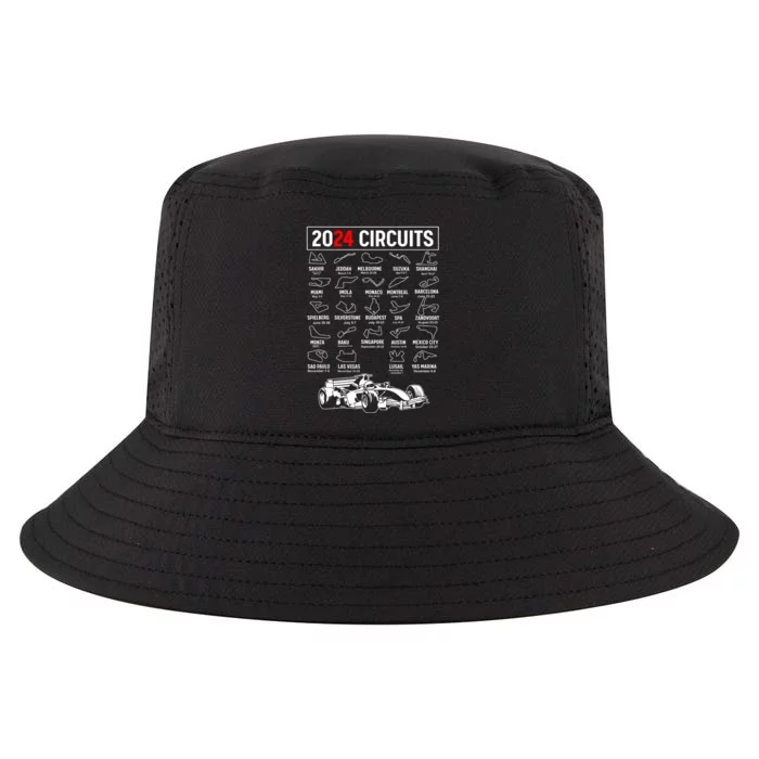 Racing Circuit Track Car Fan Race Lover 2024 Calendar Cool Comfort Performance Bucket Hat