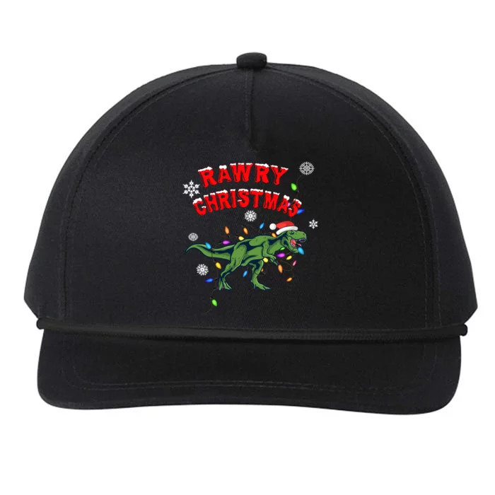 Rawry Christmas Tree Rex Gift Snapback Five-Panel Rope Hat