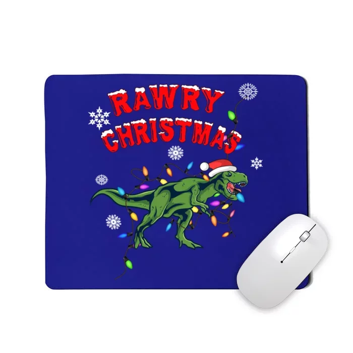 Rawry Christmas Tree Rex Gift Mousepad