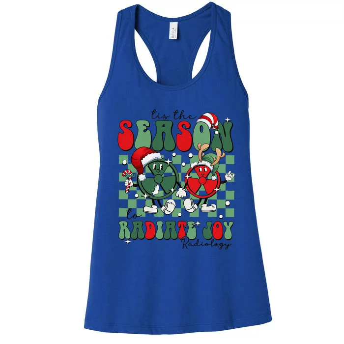 Radiology Christmas Tis The Season To Radiate Joy Xray Tech Women's Racerback Tank