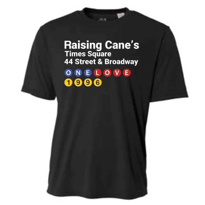 Raising Canes Times Square Fast Food Lover Cooling Performance Crew T-Shirt