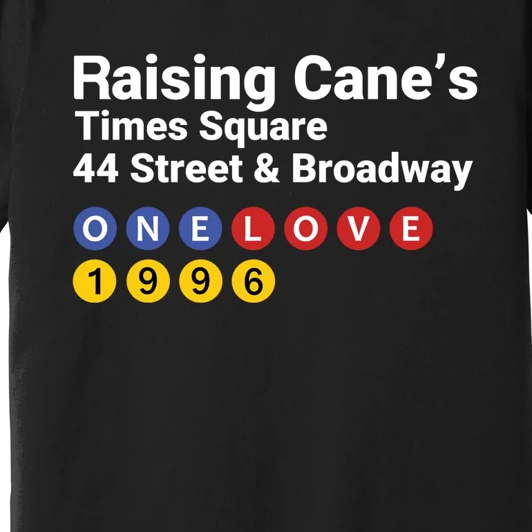 Raising Canes Times Square Fast Food Lover Premium T-Shirt