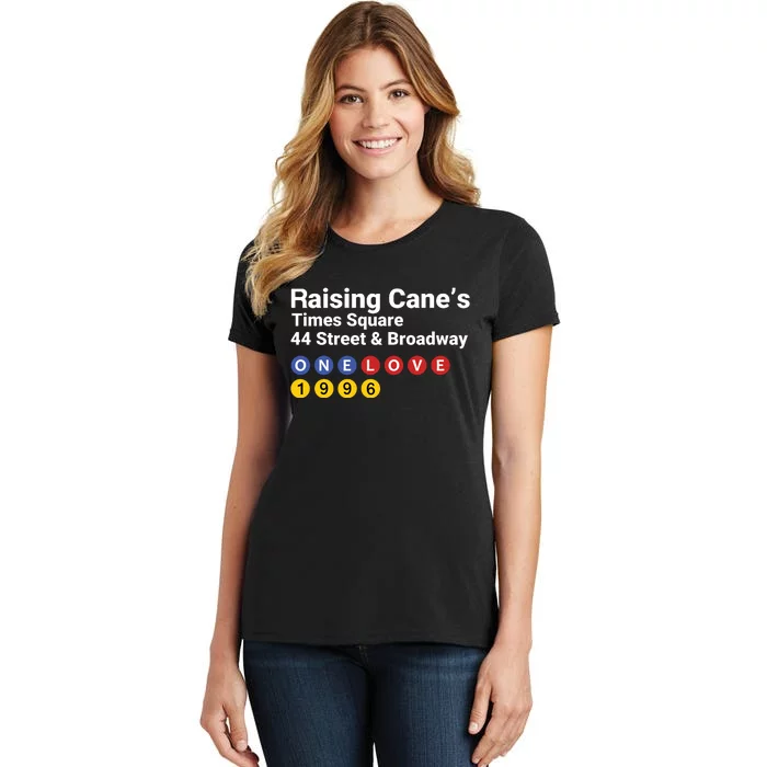 Raising Canes Times Square Fast Food Lover Women's T-Shirt