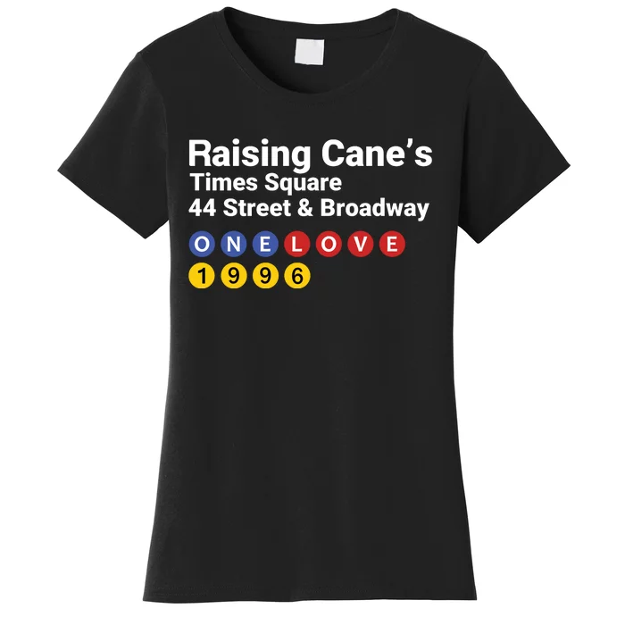 Raising Canes Times Square Fast Food Lover Women's T-Shirt