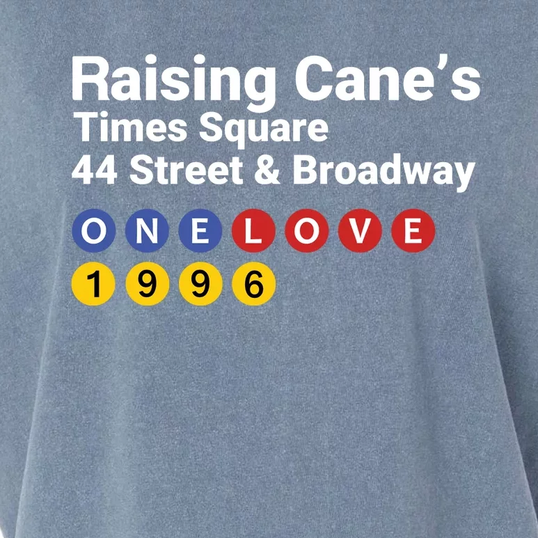 Raising Canes Times Square Fast Food Lover Garment-Dyed Women's Muscle Tee