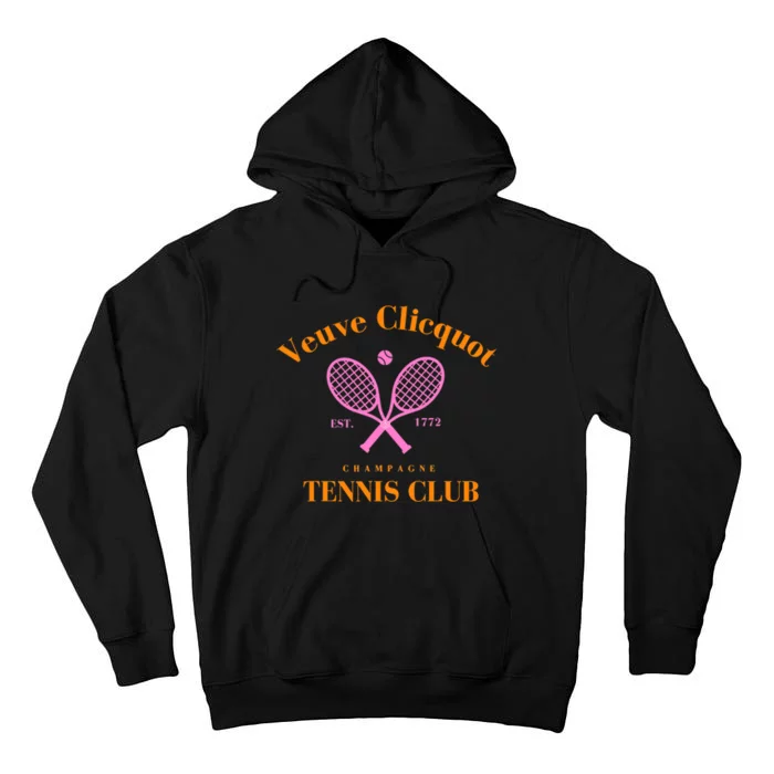 Retro Champagne Tennis Club  Best Gift Costume Halloween Xmas Tall Hoodie