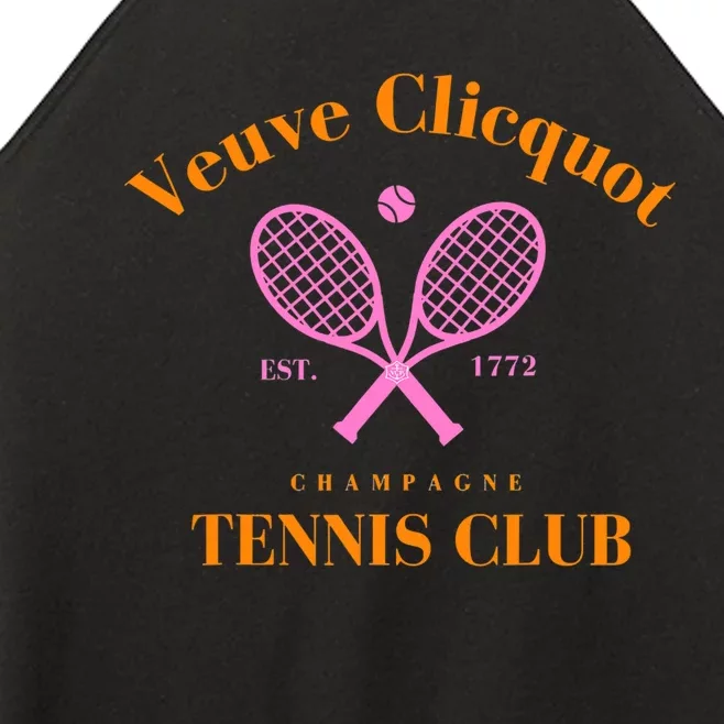 Retro Champagne Tennis Club  Best Gift Costume Halloween Xmas Women’s Perfect Tri Rocker Tank