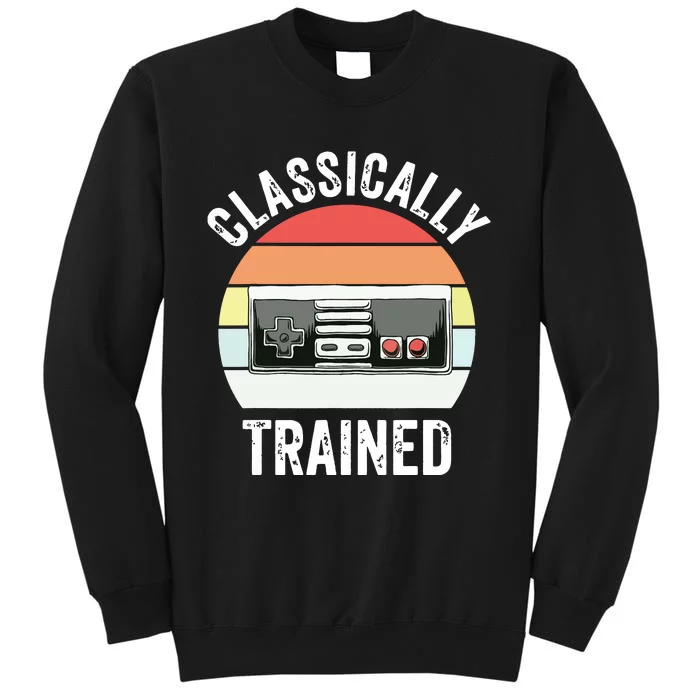 Retro Classically Trained Vintage Video Gamer Gaming Tall Sweatshirt