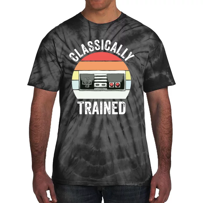 Retro Classically Trained Vintage Video Gamer Gaming Tie-Dye T-Shirt