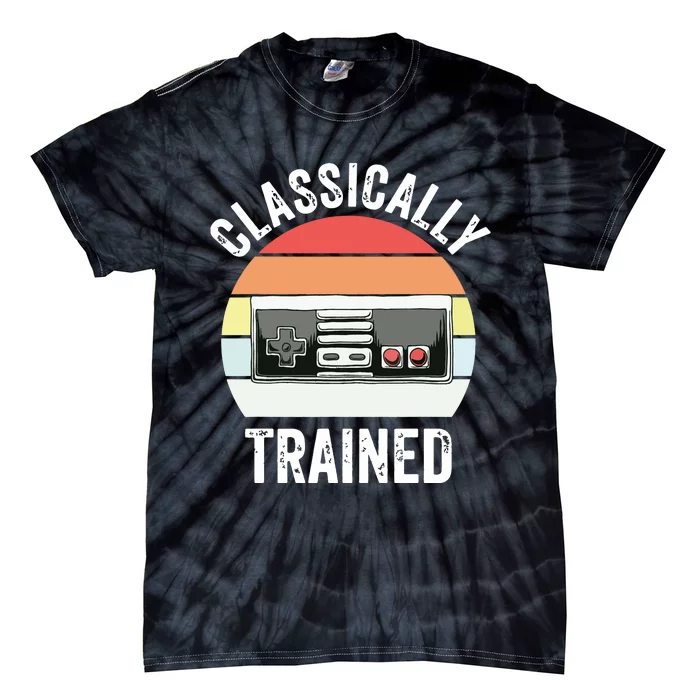 Retro Classically Trained Vintage Video Gamer Gaming Tie-Dye T-Shirt