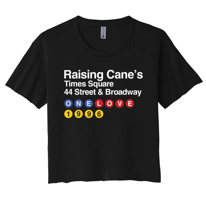 Raising Canes Times Square Women's Crop Top Tee