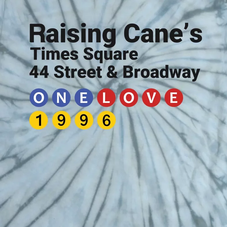 Raising Canes Times Square Fast Food Lover Tie-Dye T-Shirt