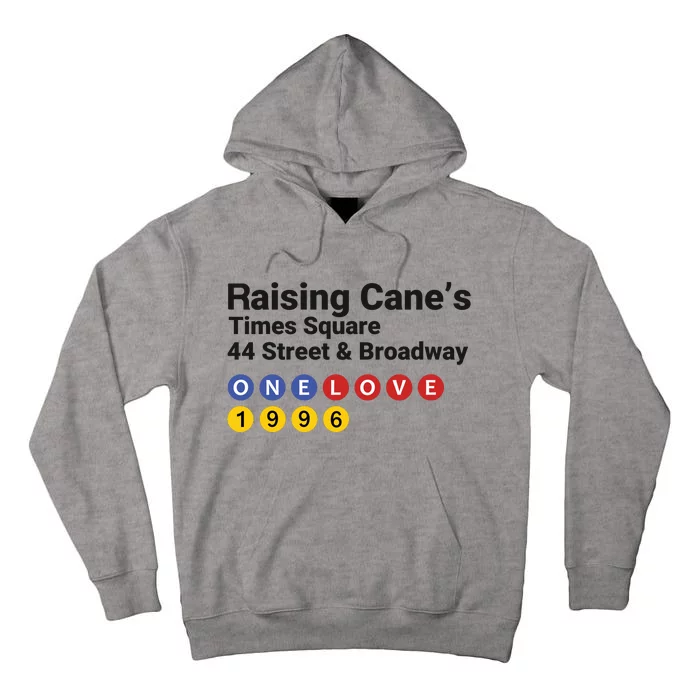 Raising Canes Times Square Fast Food Lover Tall Hoodie