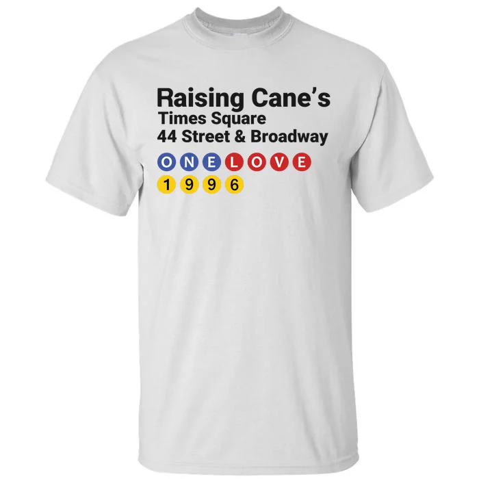 Raising Canes Times Square Fast Food Lover Tall T-Shirt