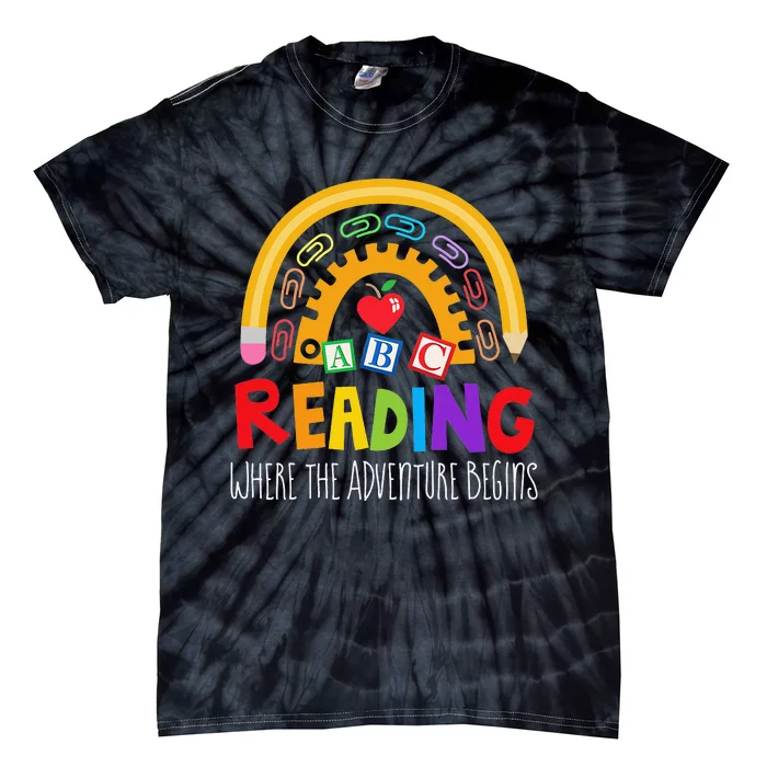 Reading Coach Teacher Interventionist Specialist Literacy Tie-Dye T-Shirt