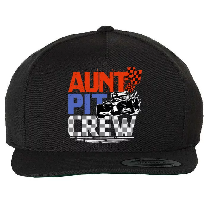 Race Car Themed Birthday Party Gift Aunt Pit Crew Costume Wool Snapback Cap