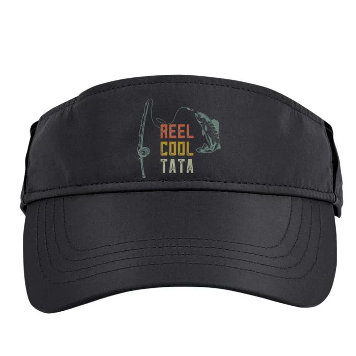 Reel Cool Tata Fishing  Fun Fathers Day Indian Grandpa Adult Drive Performance Visor