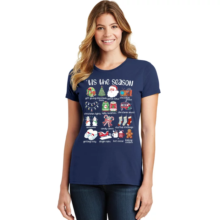 Retro Christmas Tis The Season Women's T-Shirt