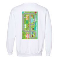 Race Car Track Funny Parent Trap Garment-Dyed Sweatshirt