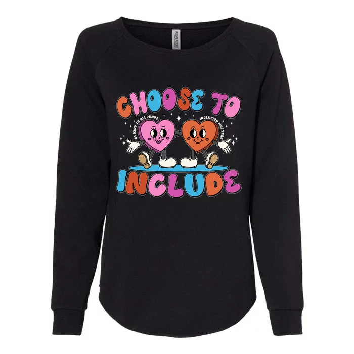 Retro Choose To Include Womens California Wash Sweatshirt