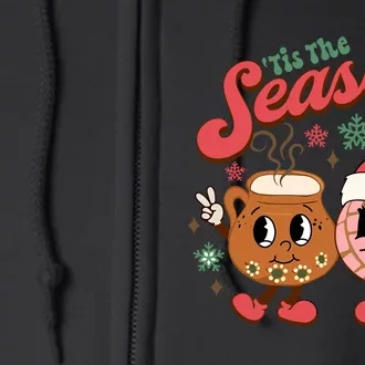 Retro Christmas Tis The Season Mexican Christmas Spanish Full Zip Hoodie