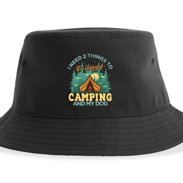 Retro Camping T Sustainable Bucket Hat