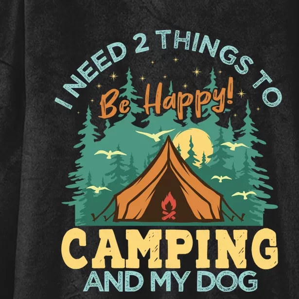 Retro Camping T Hooded Wearable Blanket