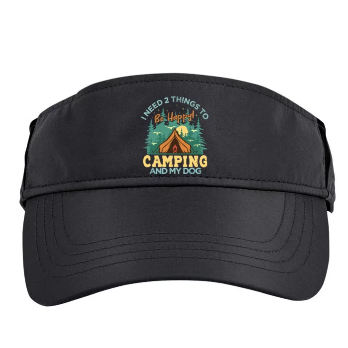 Retro Camping T Adult Drive Performance Visor