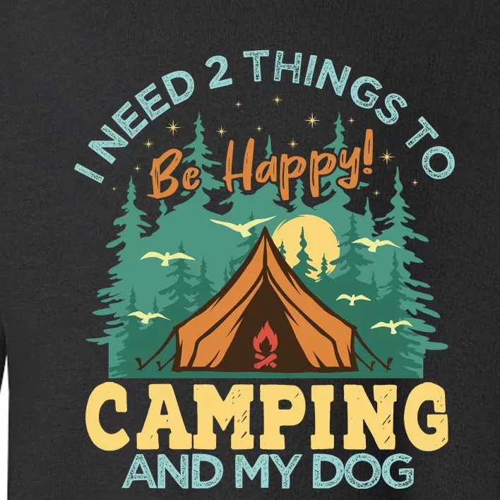 Retro Camping T Toddler Sweatshirt