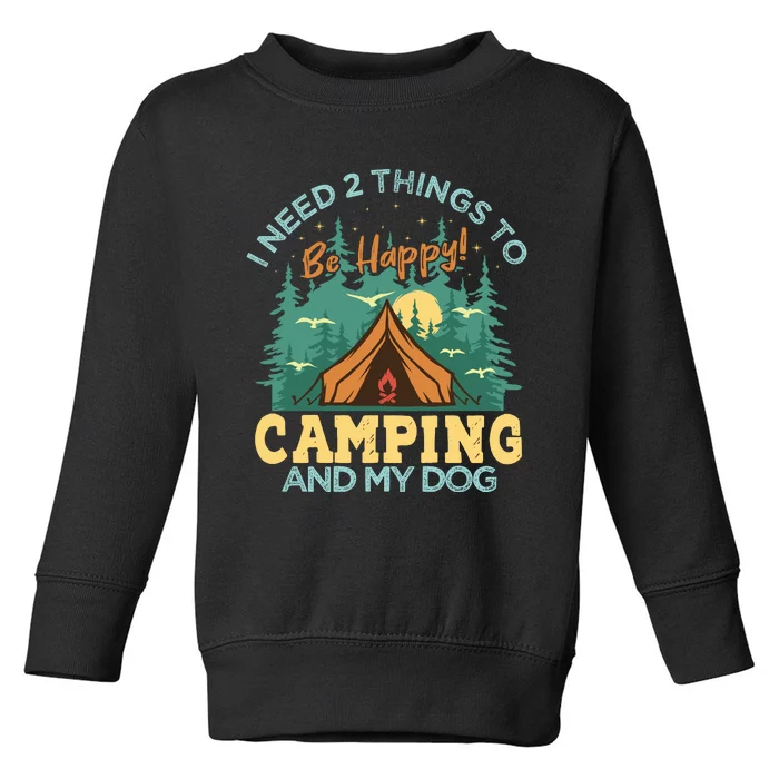 Retro Camping T Toddler Sweatshirt