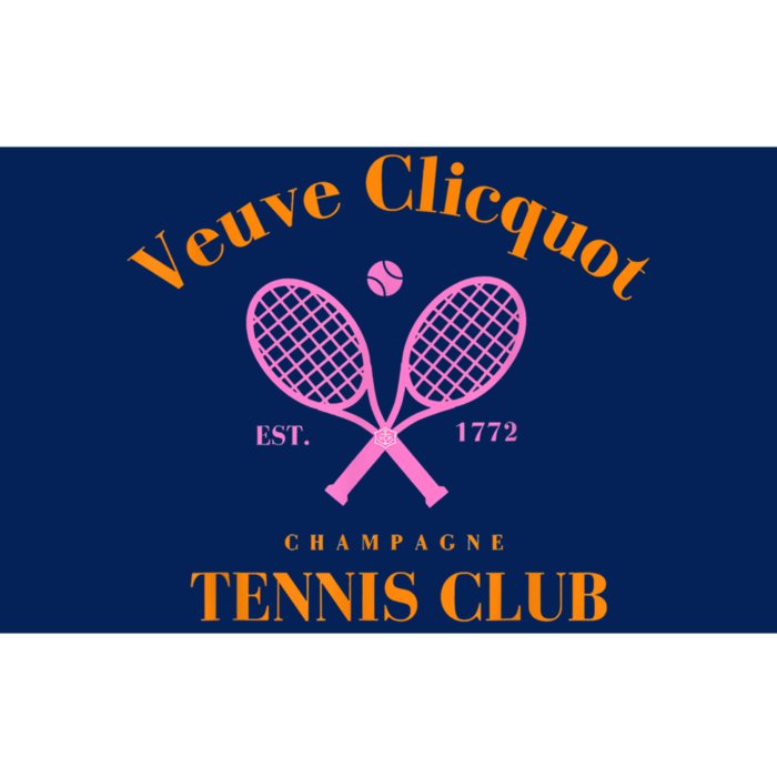 Retro Champagne Tennis Club Bumper Sticker