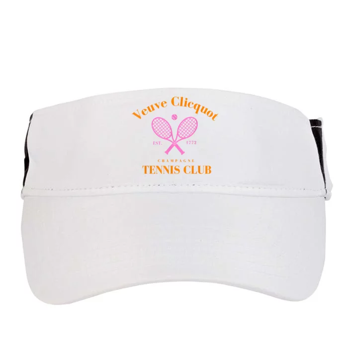 Retro Champagne Tennis Club Adult Drive Performance Visor