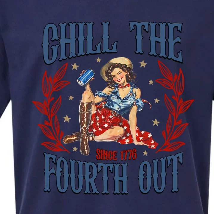 Retro Chill The Fourth Out Since 1776 Sueded Cloud Jersey T-Shirt