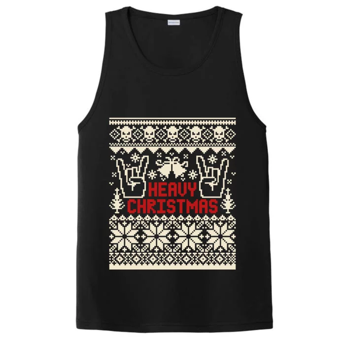 Rock Christmas Ugly Sweater Rocknroll Music Merry Christmas Gift Performance Tank