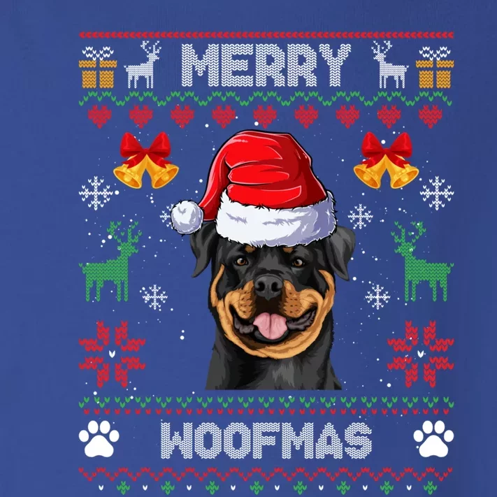 Rottweiler Christmas Ugly Sweater Rottweiler Tree Light Xmas Funny Gift Toddler Long Sleeve Shirt