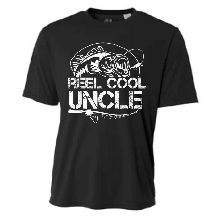 Reel Cool Uncle Fishing Daddy Fathers Day Dad Gifts For Cooling Performance Crew T-Shirt