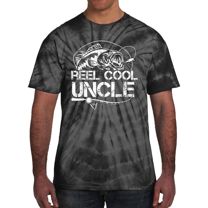 Reel Cool Uncle Fishing Daddy Fathers Day Dad Gifts For Tie-Dye T-Shirt