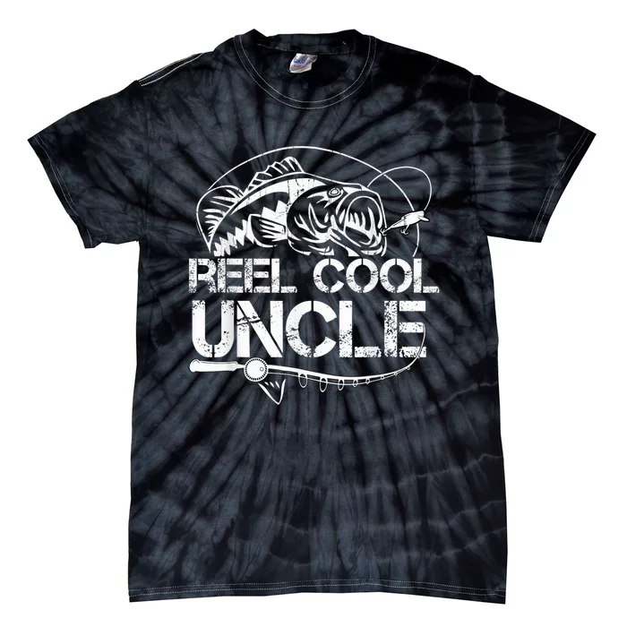 Reel Cool Uncle Fishing Daddy Fathers Day Dad Gifts For Tie-Dye T-Shirt