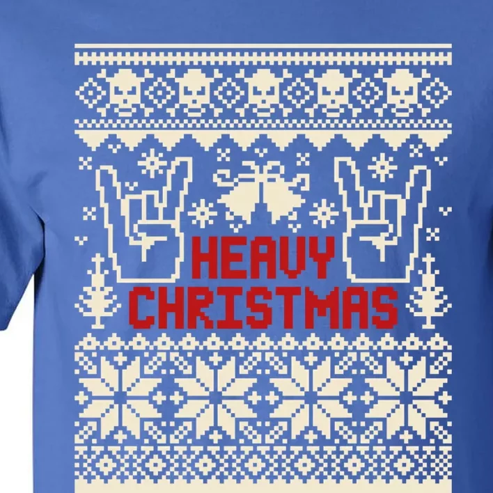 Rock Christmas Ugly Sweater Rocknroll Music Merry Christmas Gift Tall T-Shirt