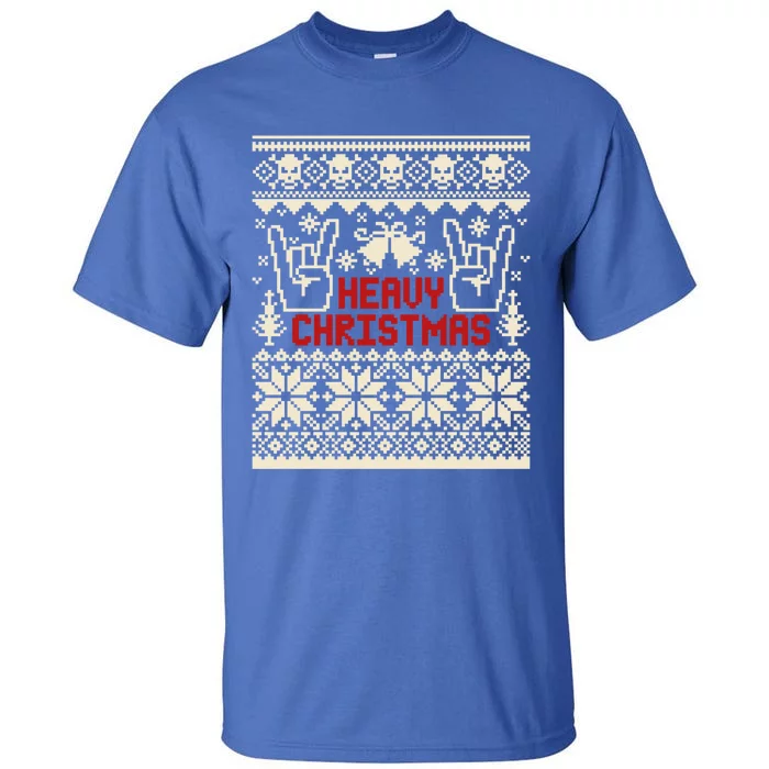 Rock Christmas Ugly Sweater Rocknroll Music Merry Christmas Gift Tall T-Shirt