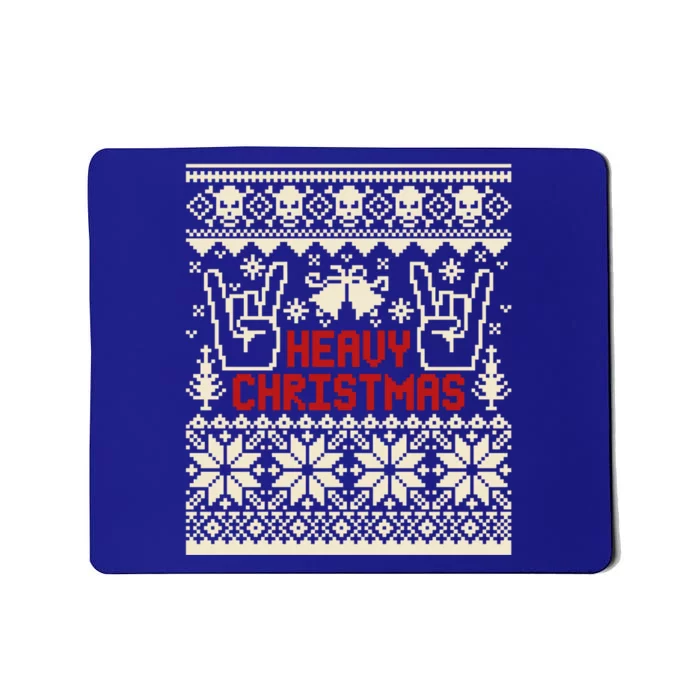 Rock Christmas Ugly Sweater Rocknroll Music Merry Christmas Gift Mousepad