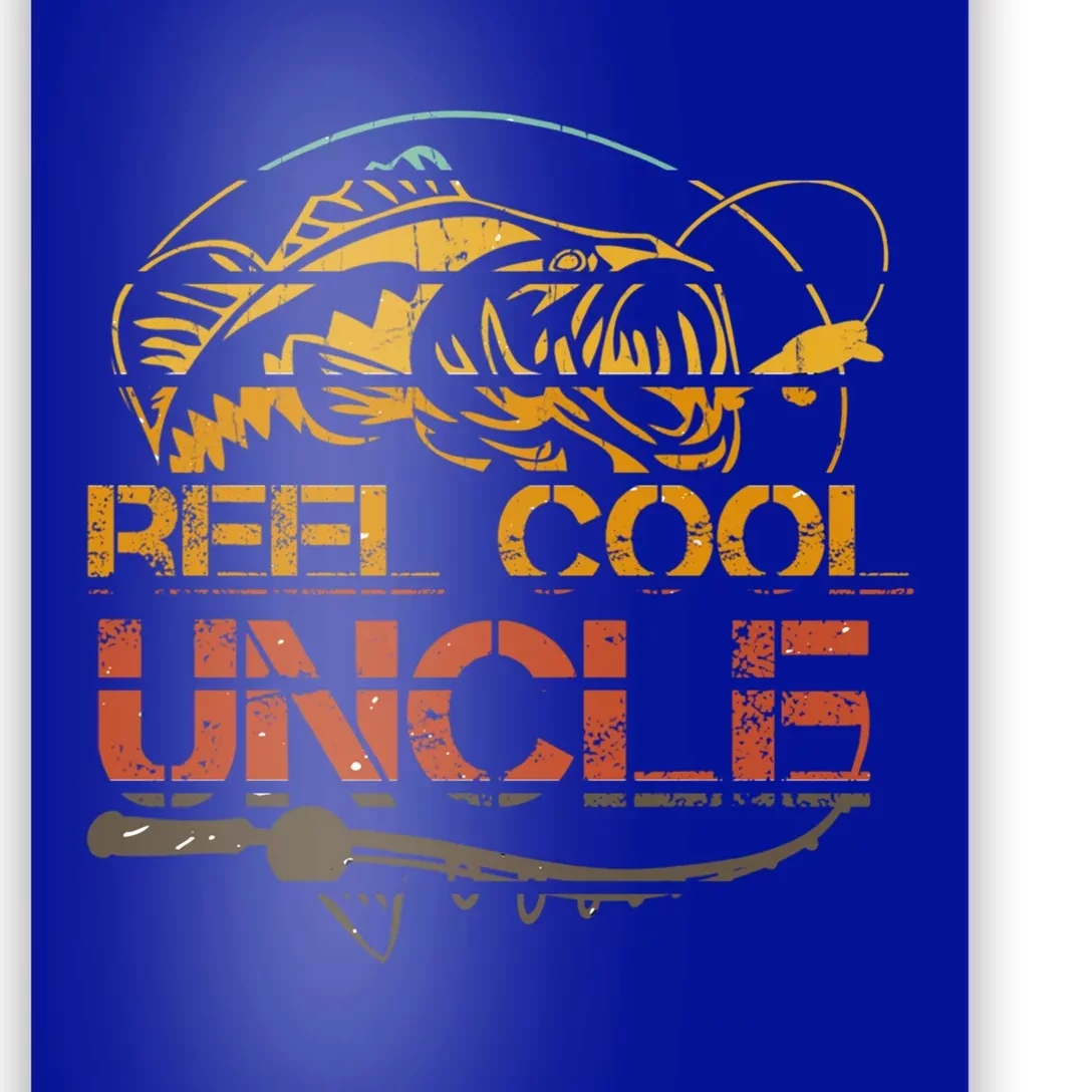 Reel Cool Uncle Fishing Daddy Fathers Day Dad Funny Gift Gift Poster