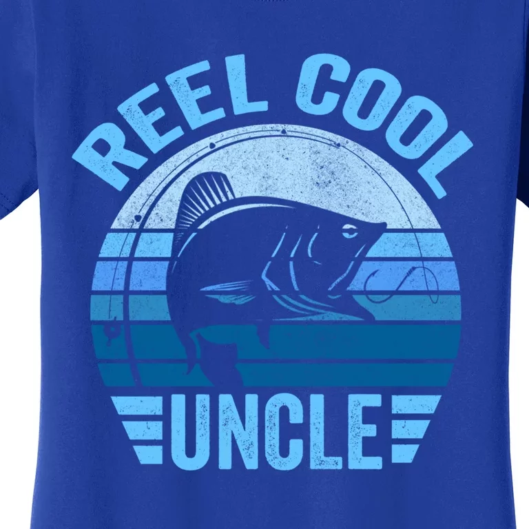 Reel Cool Uncle Gift Father's Day Fishing Funny Gift Women's T-Shirt