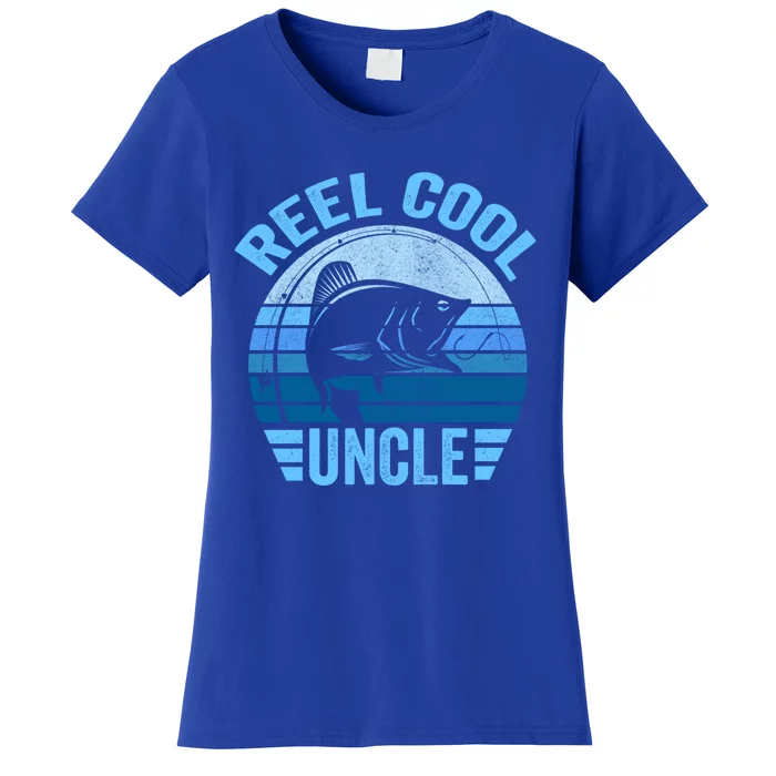 Reel Cool Uncle Gift Father's Day Fishing Funny Gift Women's T-Shirt