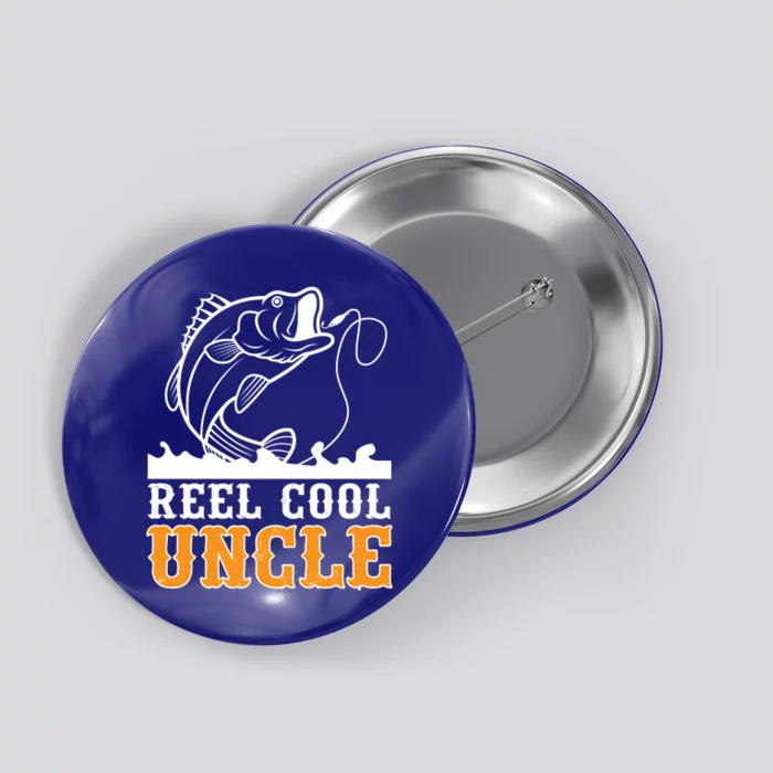 Reel Cool Uncle Fishing Fathers Day Gift Button