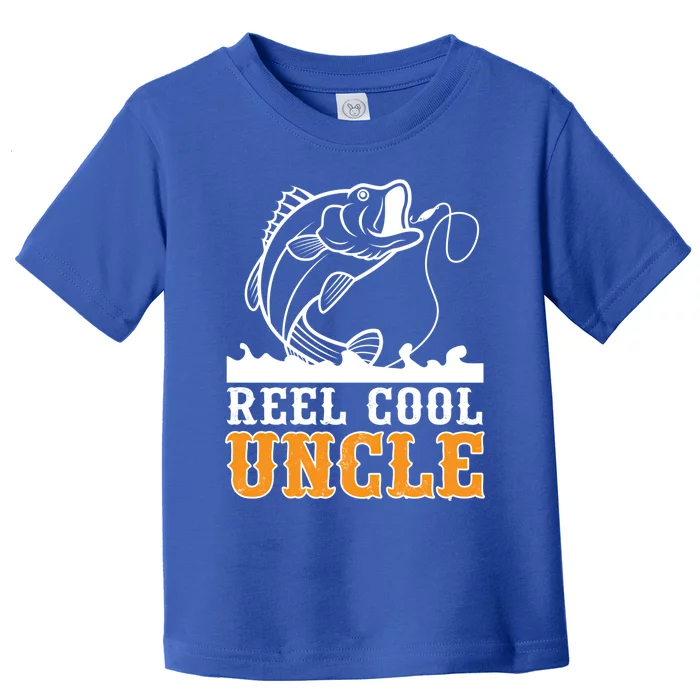 Reel Cool Uncle Fishing Fathers Day Gift Toddler T-Shirt