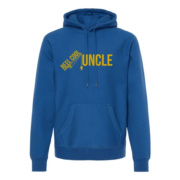 Reel Cool Uncle Funny Family Humor Fishing Pride Lover Gift Premium Hoodie